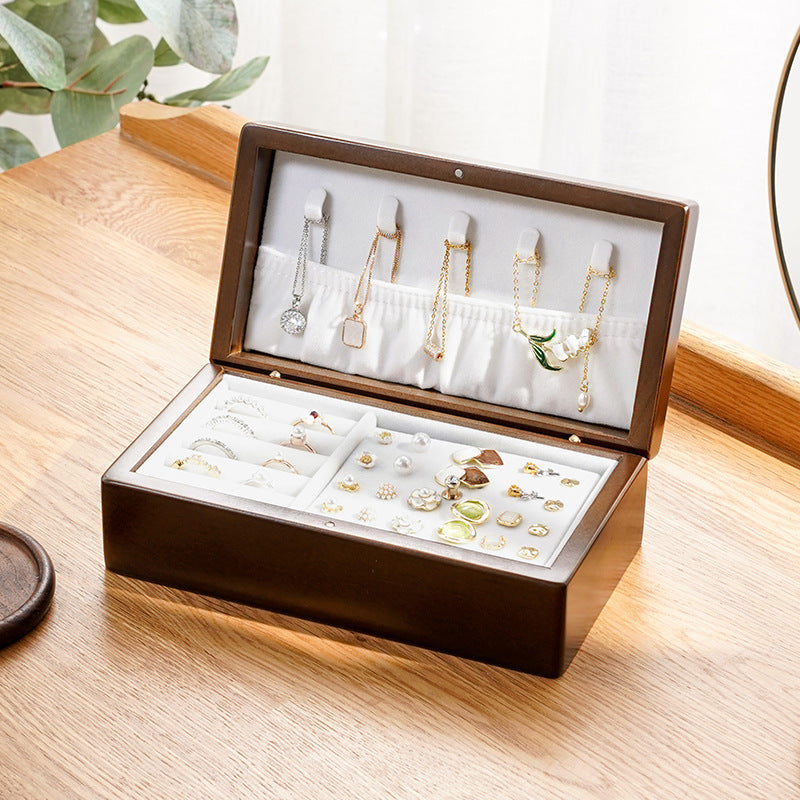 Xigura Patina handcrafted pine jewelry box, quiet home styling for a warm, quiet home.