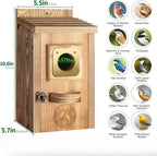 Solid Wood Courtyard Birdhouse