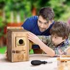 Solid Wood Courtyard Birdhouse