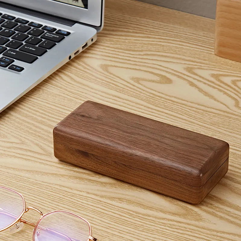 Personalized Solid Wood Glasses Case