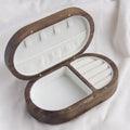 Xigura Patina handcrafted walnut jewelry box, quiet home styling for a warm, quiet home.