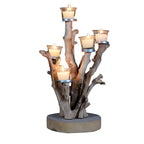 Xigura Patina handcrafted solid wood candle holder, quiet home styling for a warm, quiet home.