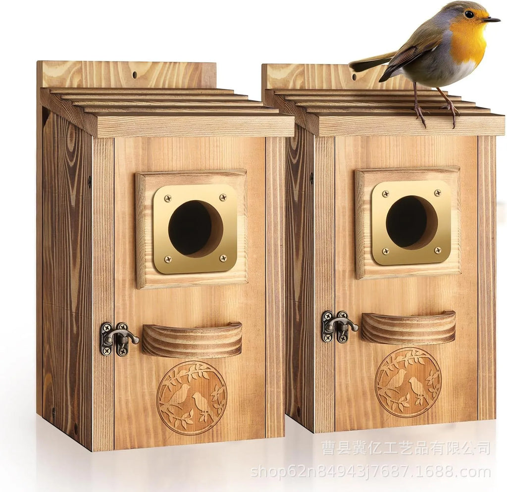 Solid Wood Courtyard Birdhouse