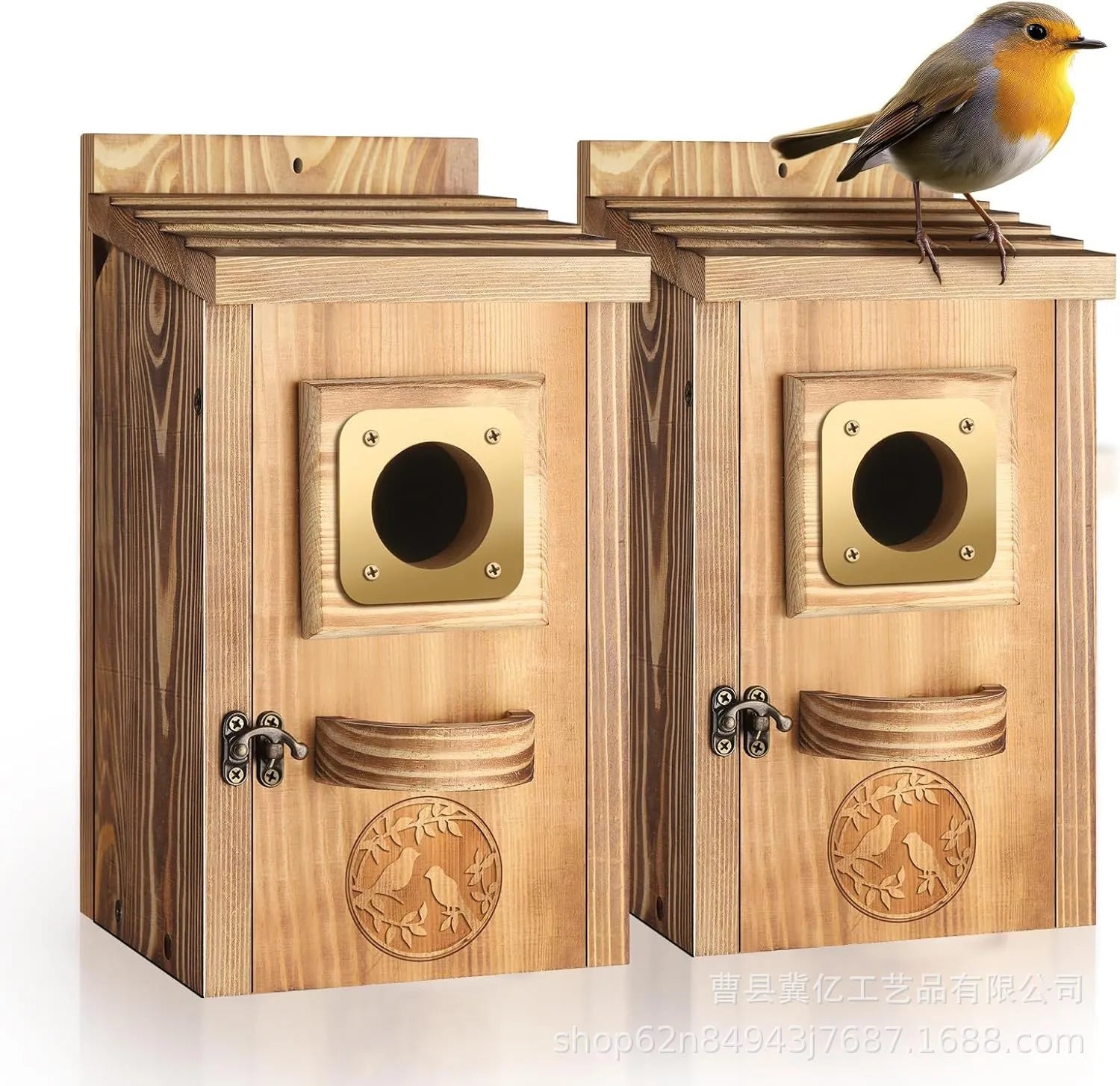 Solid Wood Courtyard Birdhouse