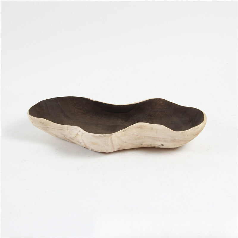 Xigura Patina handcrafted paulownia serving tray, natural grain detail for a warm, quiet home.