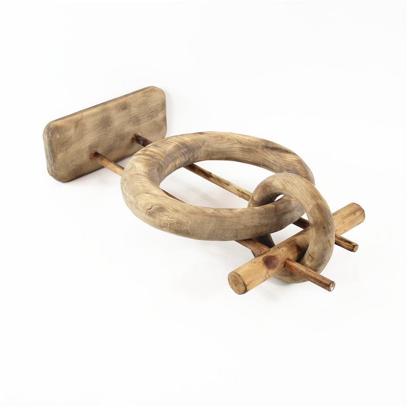 Xigura Patina handcrafted solid wood desktop sculpture, quiet home styling for a warm, quiet home.