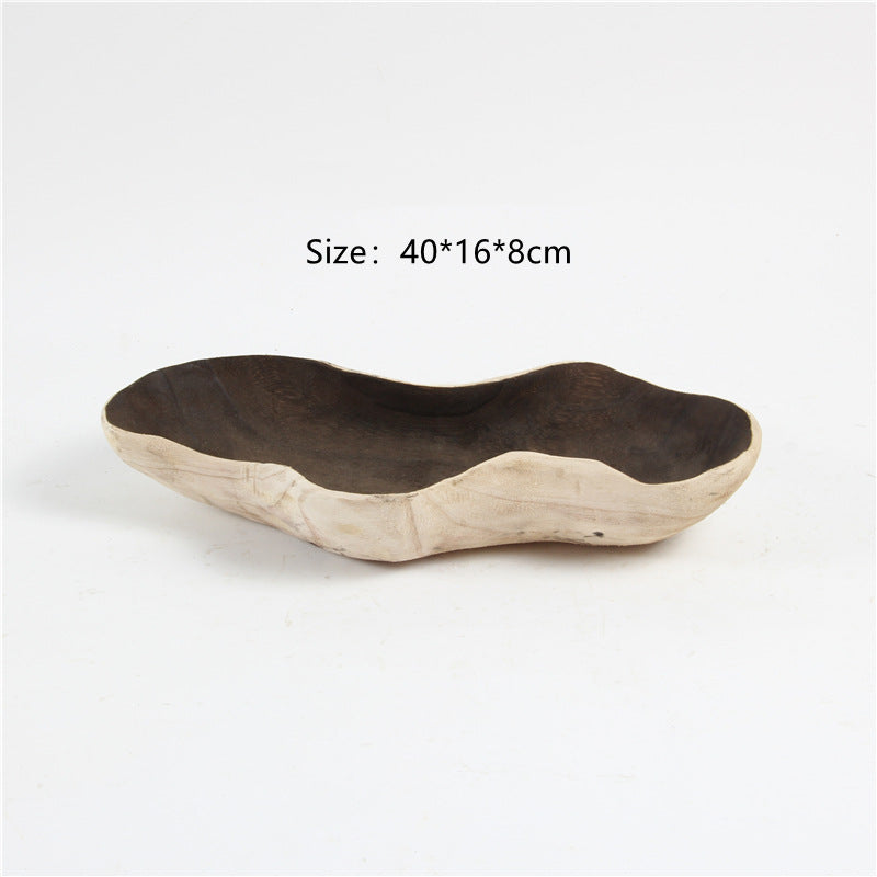 Xigura Patina handcrafted paulownia serving tray, slow living setting for a warm, quiet home.