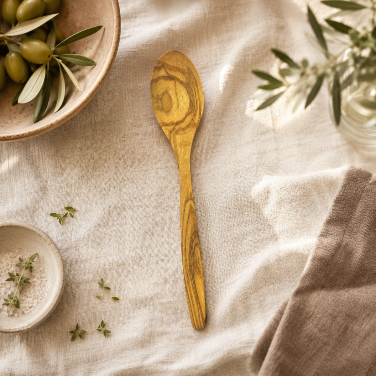 Personalized Olive Wood Spoon