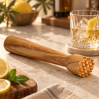 Personalized Olive Wood Cocktail Muddler