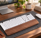 Personalized Black Walnut Wood Keyboard Wrist Rest