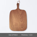 Close-up detail of handcrafted solid wood cutting board texture