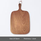 Close-up detail of handcrafted solid wood cutting board texture