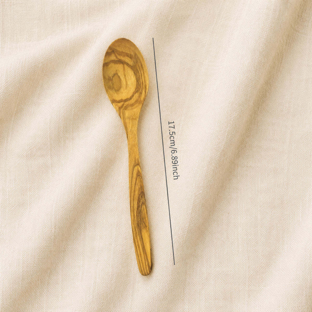 Custom laser engraved name on personalized olive wood spoon – ideal kitchen gif