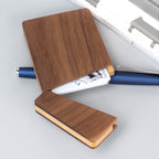 Elegant wooden business card case for office and professional use