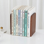Personalized Black Walnut Wood Bookends