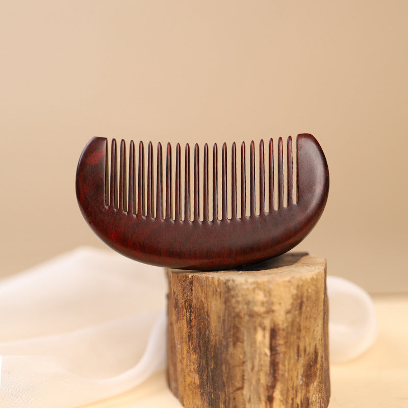 Handmade solid wood beard comb for daily grooming routine