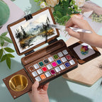 Handmade solid wood watercolor painting board for artists