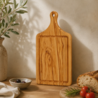 Personalized olive wood steak serving board, a thoughtful gift for weddings, housewarmings, Father's Day, and home cooks.
