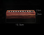 Rotating number wooden parking sign for car dashboard organization