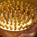 Small handcrafted wood comb designed for kids sensitive scalp care