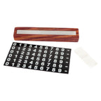 Solid wood temporary parking card holder for convenient contact display