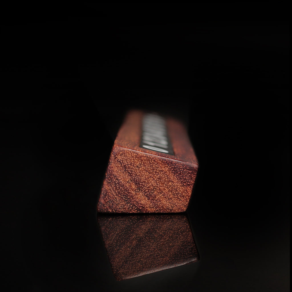 Wabi-sabi style wooden parking number display for vehicle dashboard use
