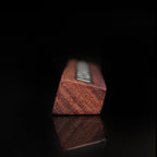 Wabi-sabi style wooden parking number display for vehicle dashboard use