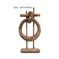 Xigura Patina handcrafted solid wood desktop sculpture, thoughtful gift presentation for a warm, quiet home.