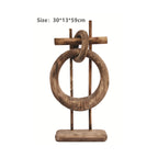 Xigura Patina handcrafted solid wood desktop sculpture, thoughtful gift presentation for a warm, quiet home.