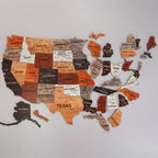 Xigura Patina handcrafted solid wood map puzzle, daily ritual scene for a warm, quiet home.