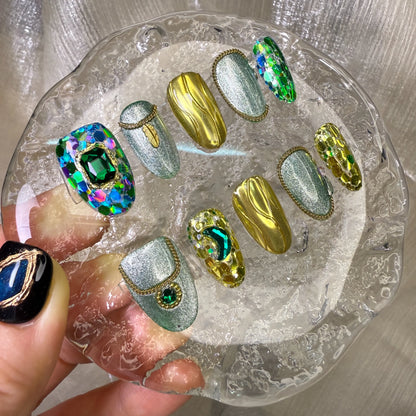 Xiguranail Gel press on nails, acrylic nails, nail stickers,  french nails, french tip nails, false nails