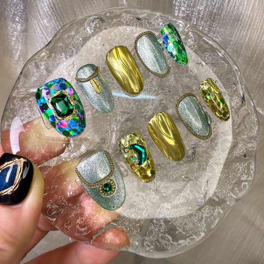 Xiguranail Gel press on nails, acrylic nails, nail stickers,  french nails, french tip nails, false nails