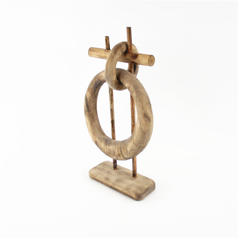 Xigura Patina handcrafted solid wood desktop sculpture, handcrafted detail for a warm, quiet home.