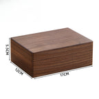 Xigura Patina handcrafted black walnut storage box, quiet home styling for a warm, quiet home.